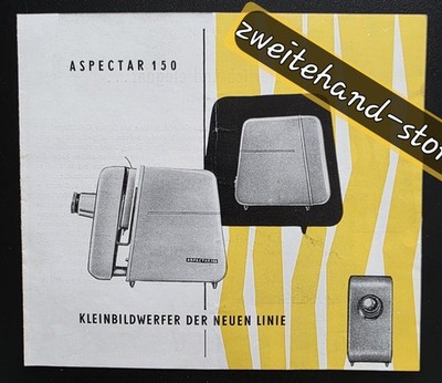 GDR advertising brochure 35mm launcher Aspecta 150, VEB camera and cinema works Dresden 