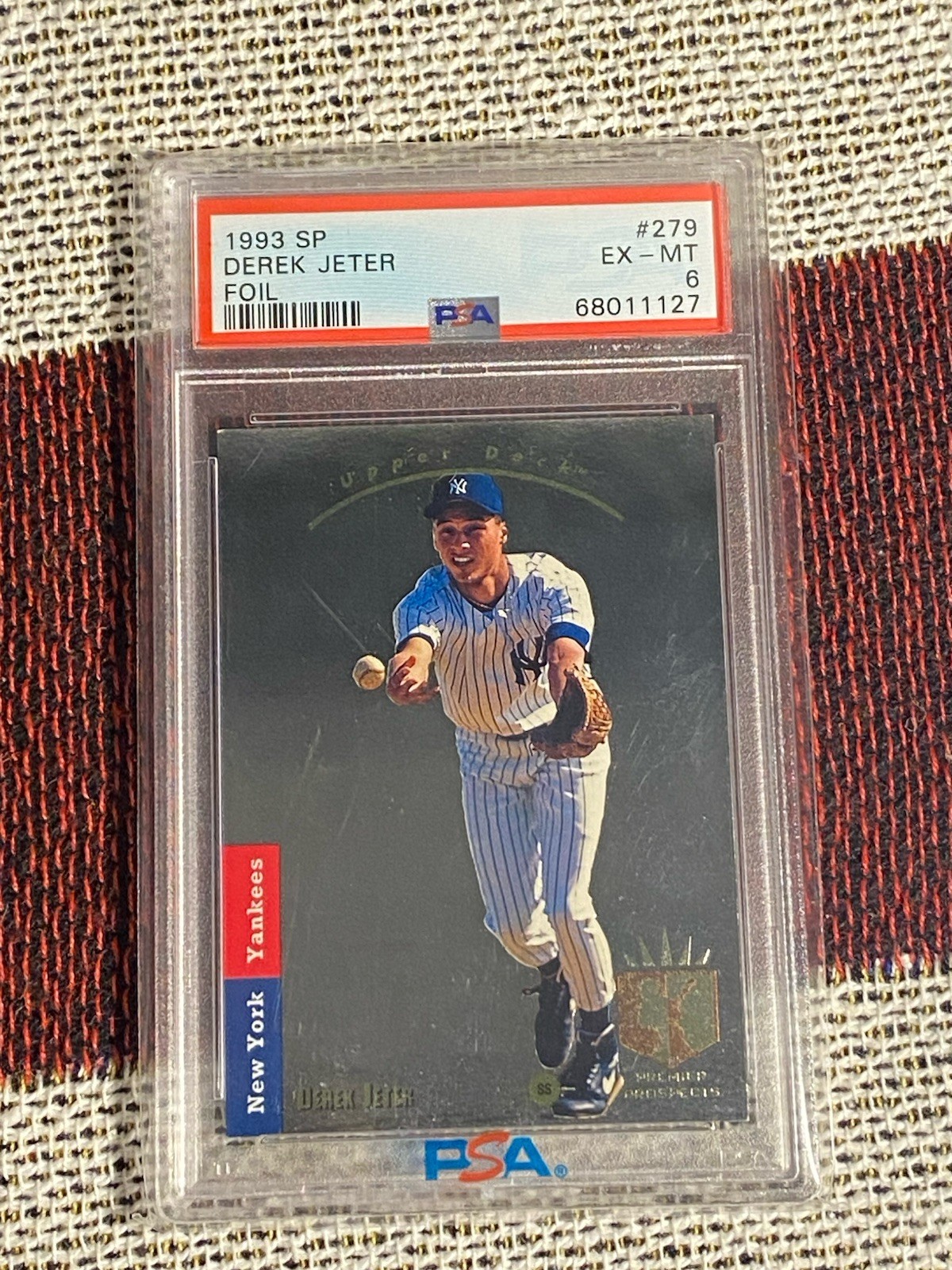 1993 Upper Deck Derek Jeter SP PSA 6 - Premier Prospects #279 (RC)