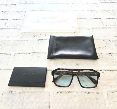 Women's Quay Soundcheck Amber Torte Frame/Aqua Lens Cat 1 Sunglasses SKU80877