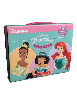 Disney Learning with Princess Phonics Reading Program by Scholastic 12 Book Set