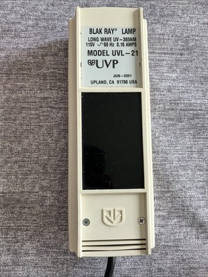 Ultra-Violet Products UVL-21 Blak-Ray Lamp, long wave UV-365nm, 115VAC, 60 Hz