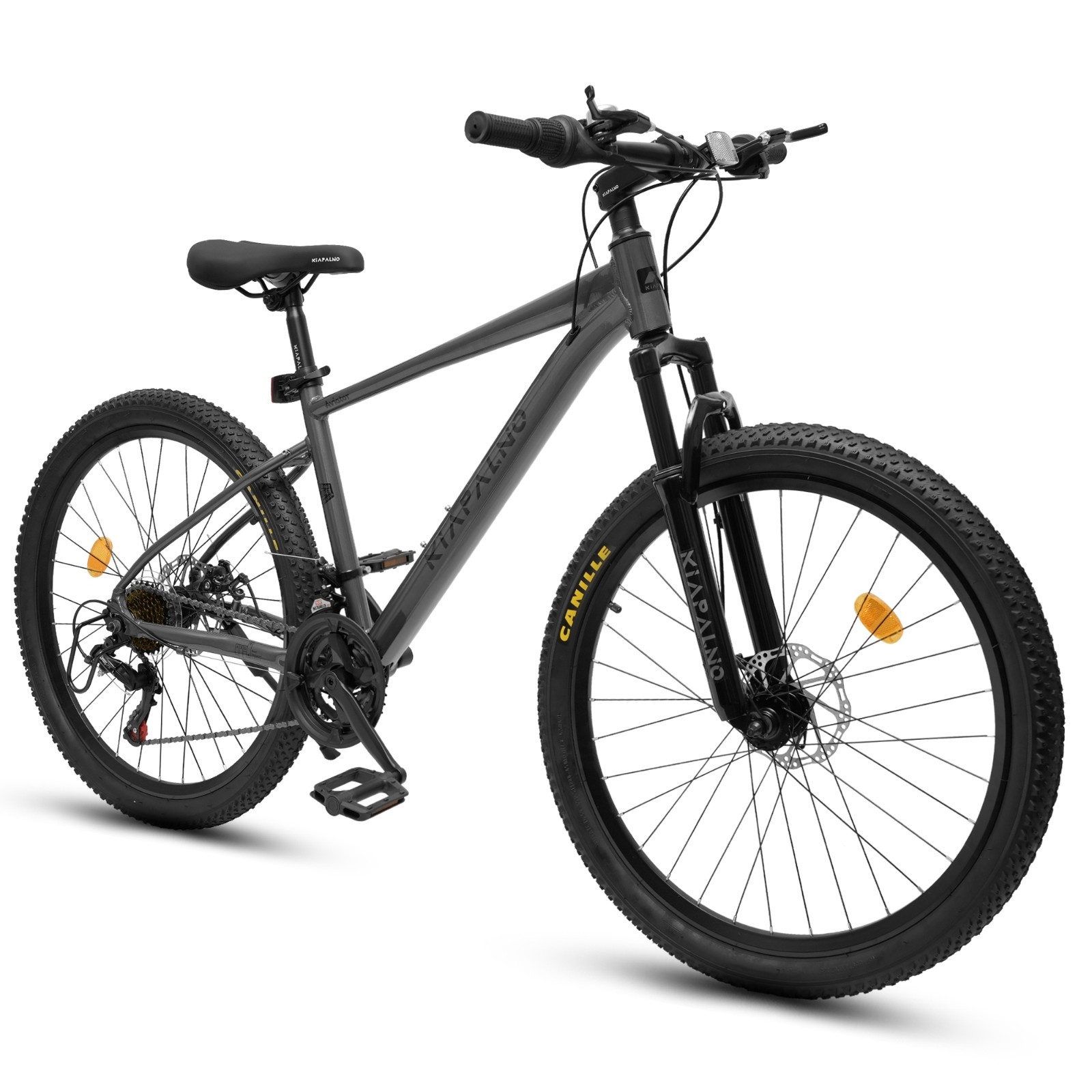 21-Speed Mountain Bike Off-Road Bicycle Disc Brake Steel Frame for Adults Teens