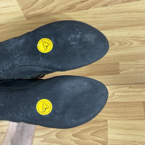 La Sportiva Tarantulace Herren Kletterschuhe Größe 13 Kiwigrün Grau Schwarz - Bild 10 von 12