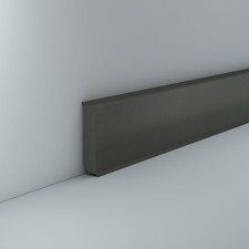 Sockelleiste Hartschaum 12 x 60 mm Basalt Hartschaumleiste Dichtlippe PVC