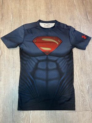 Under Armour Gr. M Superman Man Of Steel Compression Shirt TOP ZUSTAND