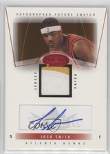 2004-05 Hoops Hot Prospects Future Swatch Red 36/50 Josh Smith #83 Auto 0af