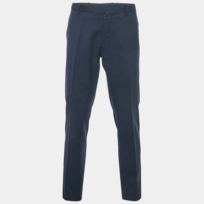 Dior Homme Blue Wool Formal Trousers L
