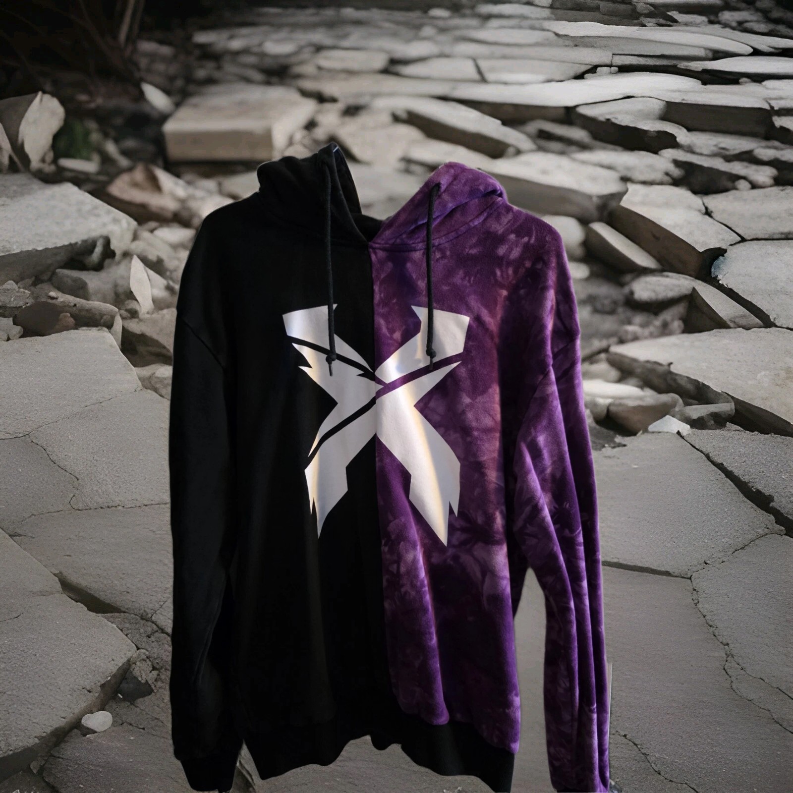 Lost Lands 2023 X Split Hoodie (Black/Purple)