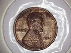 1916 1c woody / lamination lincoln wheat cent #2