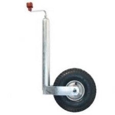 48mm Jockey Wheel Pneumatic Heavy Duty Caravan Trailer Leisure Outdoors
