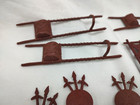 Wagon Train Marx Playset Indian Accessories Travois Spears & Racks Recast — photo 3