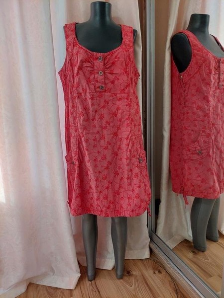 Women Etam Dress Pink 42 / XL