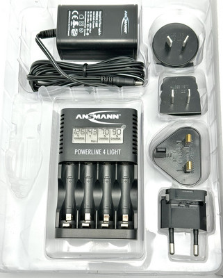Ansmann Powerline 4 Light Professional AA, AAA Battery Charger With USB Port