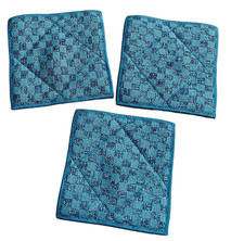 Norwex EnviroScrub Scour Pads Set Of 3 Blue Microfiber Kitchen Cleaning Cloths