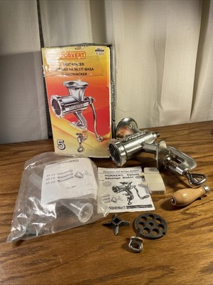 Vintage Fleischhacker Fleischwolf Porkert Meat Mincer Grinder