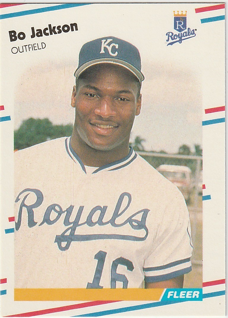Bo Jackson 1988 Fleer Glossy #260 Kansas CIty Royals