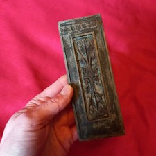 ANTIQUE VICTORIAN ERA, METAL LETTER BOX PLATE