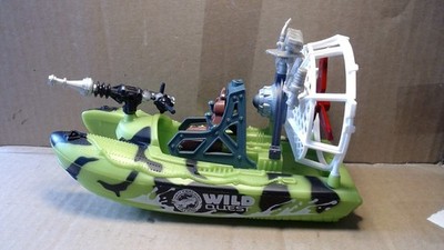 Toys Chap Mei Boat Zodiac Type Airboat Wild Quest Anti Poaching Patrol Green