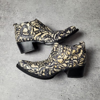 Gianni Barbato Leather Boots Womens Size US 8 UK 6