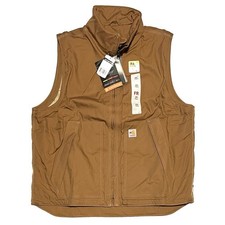 Carhartt 103387 2XLT Rain Defender FR Flame Resistant Quick Duck Vest Brn Cat 3