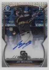 2023 Bowman Draft Chrome Prospect HTA Choice Refractor Jay Beshears Auto 0x5w