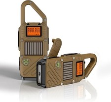 Walkie Talkies for Adults Rechargeable, FM/NOAA Emergency Radios with Coffee