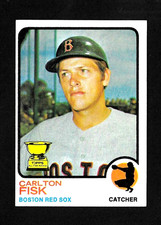 1973 TOPPS BASEBALL # 193 CARLTON FISK ALL-STAR ROOKIE BOSTON RED SOX EX