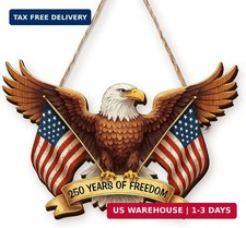 Patriotic Wreath for Front Door 250th Anniversary Wreath 4th Of July Door Hange