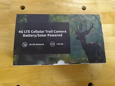 4G LTE Cellular Trail Camera Battery/Solar Powered RBX-H10 4k FHD Waterproof NV