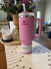 Stanley 40oz Quencher H2.0 FlowState Tumbler PINK PEONY NEW SEALED Limited Stock