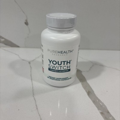 PureHealth Research Youth Switch Anti Aging Supplement  60 Cap 2027