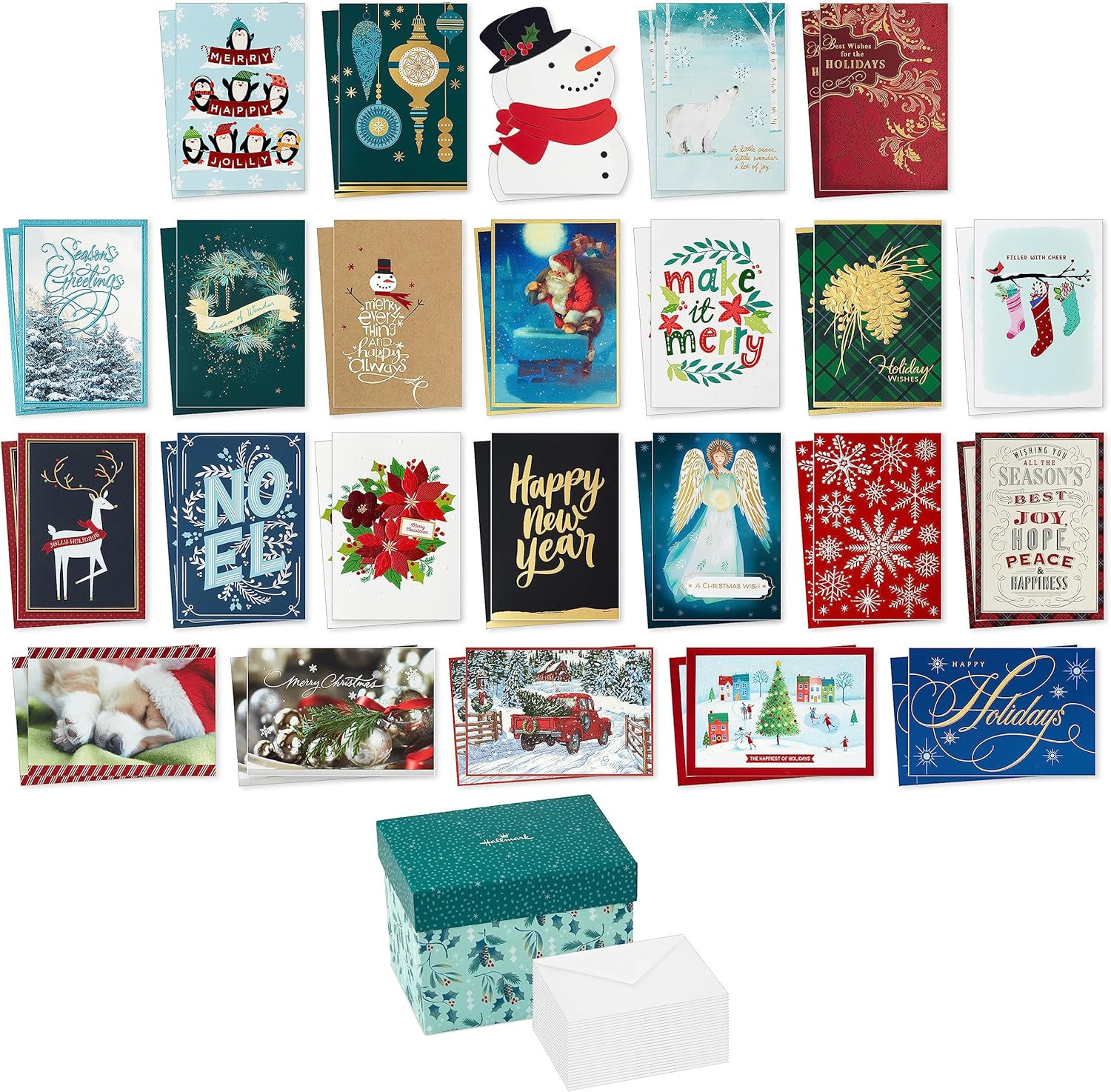 Ed Christmas Card Assortment With Keepsake Box (48 Cards And