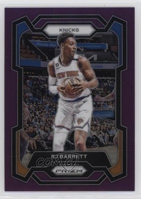 2023-24 Panini Prizm Purple Prizm 77/99 RJ Barrett #263 hs9