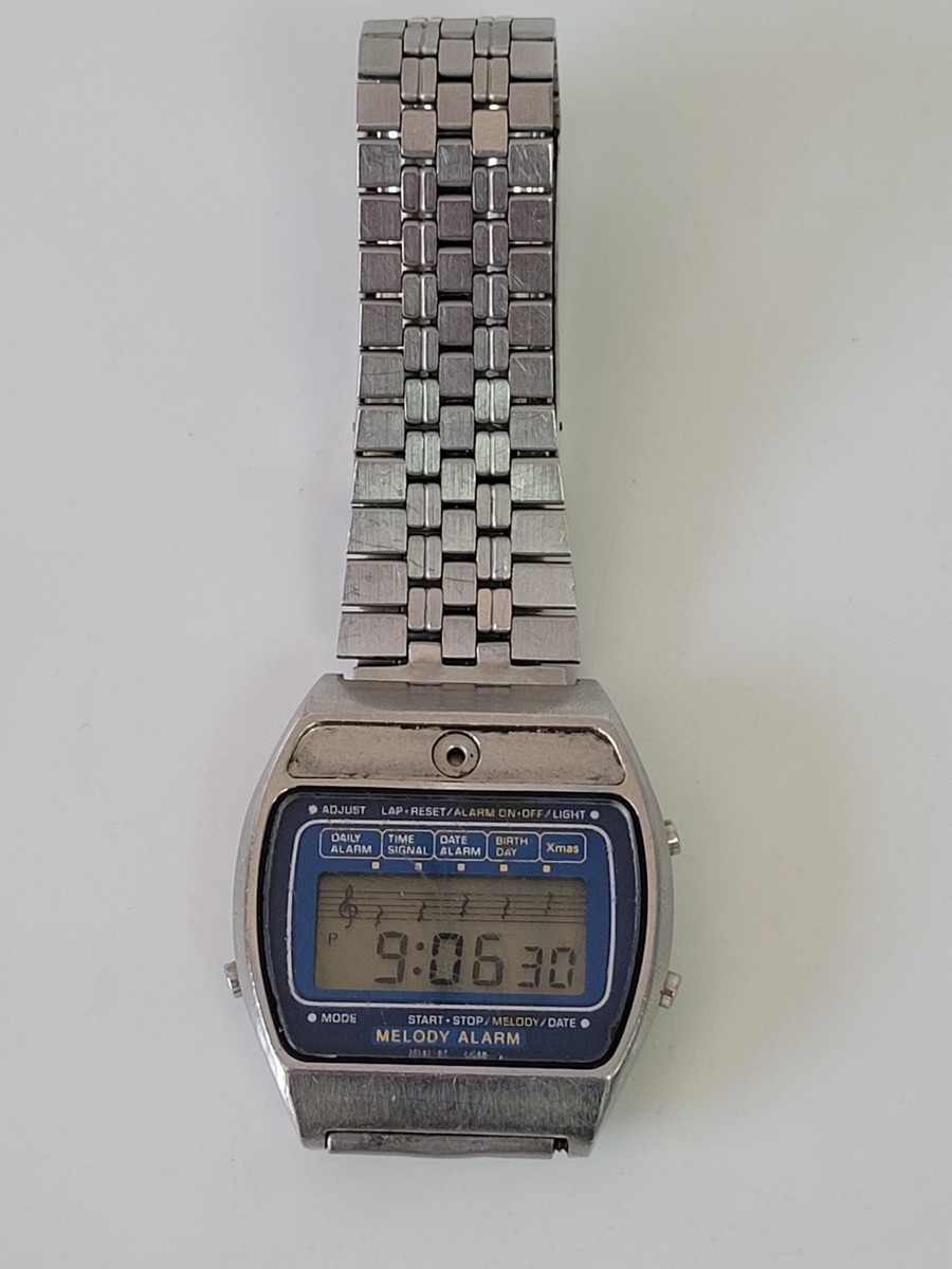VINTAGE CASIO MELODY ALARM DIGITAL WATCH 82-H104 | eBay