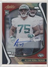 2021 Absolute Rookies Spectrum Red Signatures 10/100 Alijah Vera-Tucker Auto pe8