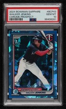 2024 Bowman Sapphire Edition Chrome Prospects Walker Jenkins PSA 10 GEM MT 7lm