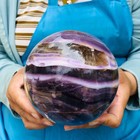 5.87 LB Natural Rainbow Fluorite Sphere Collectible Decor Healing Stone 5509 — photo 7