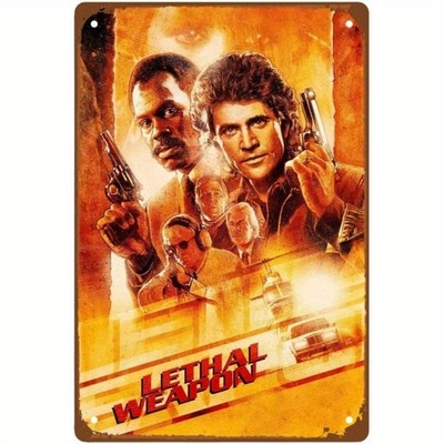 Comedy Film Featuring Lethal Measuring Tin Metal Signs Home Décor 8x12 