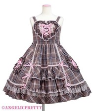 Preview of Triple Heart Jumper Dress Angelic Pretty Lolita