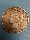 1922-S Peace Silver Dollar VF Details cleaned; Jan7th Dollar Silver Value $61.05