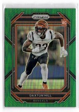 2022 Panini Green Prizm - Daxton Hill Rookie Card #379 Cincinnati Bengals . rookie card picture