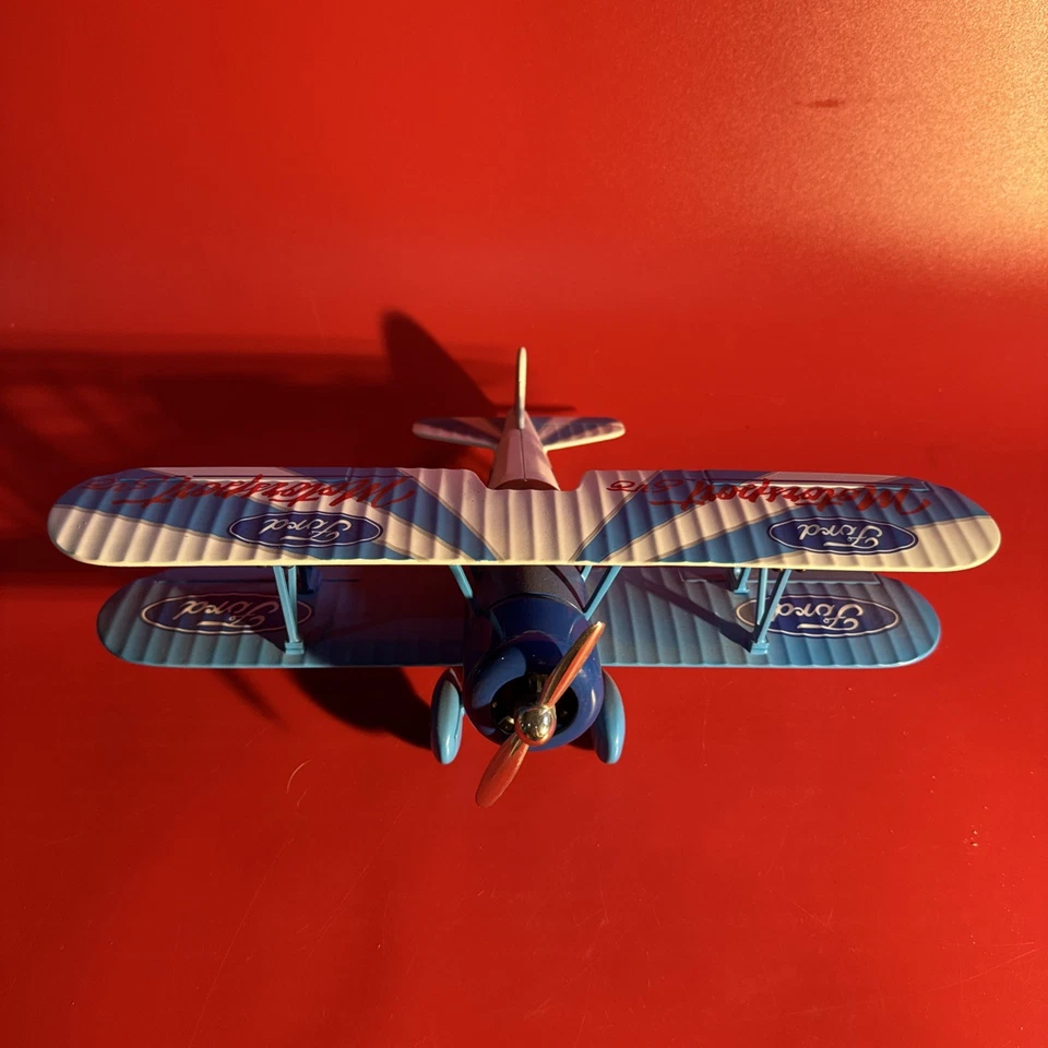 Liberty Classics Diecast Ford Motorsports SVO 1934 Stearman Coin Bank 1994 LE Foto 2 de 4