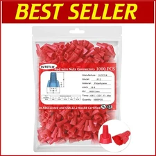 1000PCS Red Winged Twist-On Wire Connectors for Secure Electrical Projects