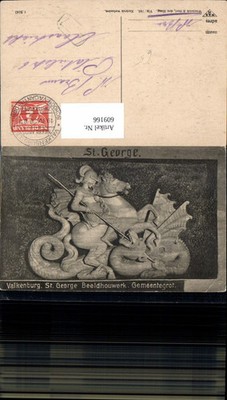 609166,Valkenburg St George Beeldhouwerk Gemeentegrot St George Drache Ritter Ne