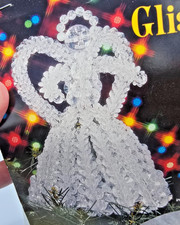The Beadery GLISTENING ANGEL Vintage Bead Beaded Christmas Ornament Tree Top Kit