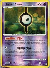 Pokemon TCG Unown I 37/122 Mysterious Treasures Rev Holo MP on eBay