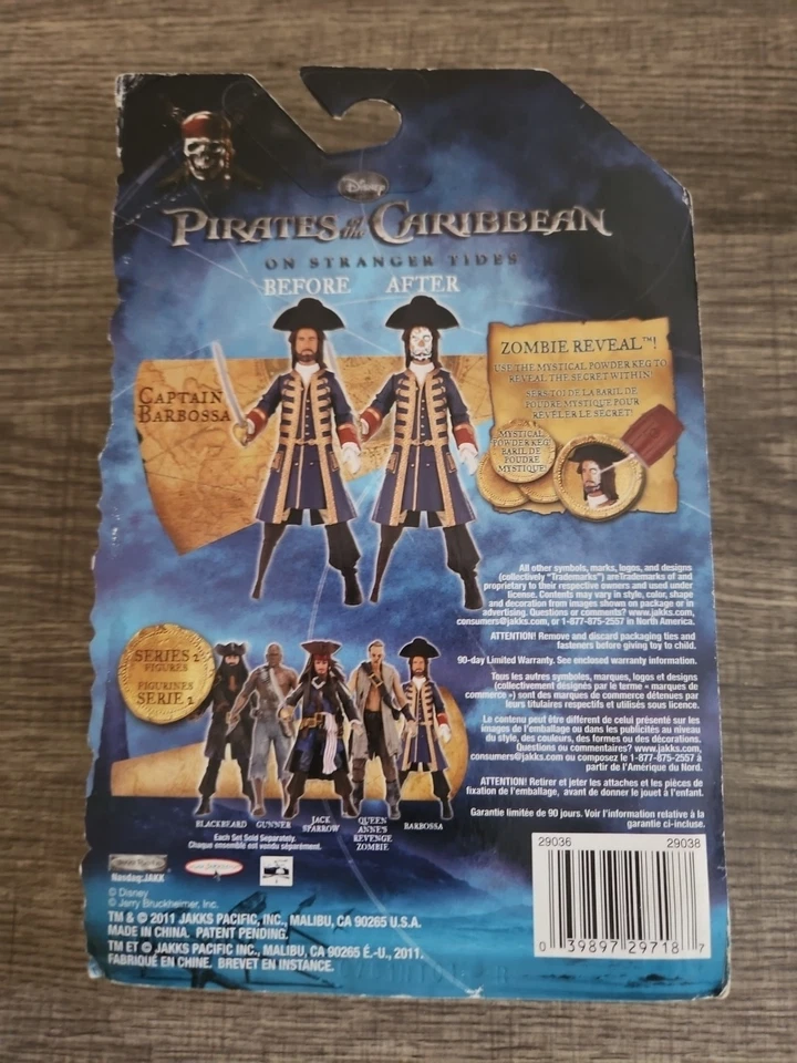 Pirates of the Caribbean On Stranger Tides Captain Barbossa Action Figure 2011 - Изображение 2 из 2