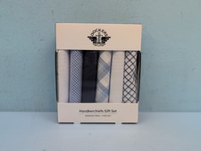 Dockers Men's Handkerchief Set 6 Pack Blue  White Patterns