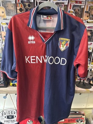 Genuine Genoa CFC 1994/95 Home Football Shirt Errea Vintage KENWOOD Italy Large