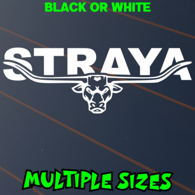 Straya Longhorn Sticker Car Decal Country Australia Aussie Long Horn ...